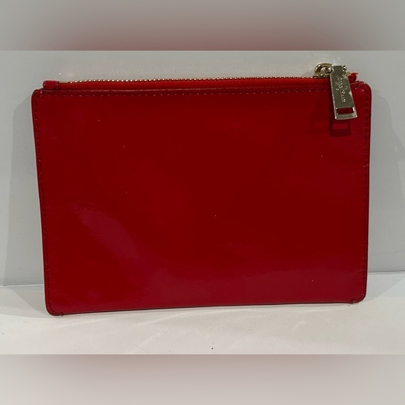 Cole Hann Red Patent Leather Wallet clutch - Picture 4 of 6